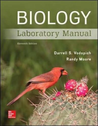 Biology Laboratory Manual, Spiral-bound, 11 Edition by Vodopich, Darrell