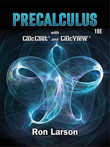Precalculus, Hardcover, 10 Edition by Larson, Ron
