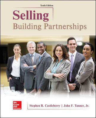 Selling: Building Partnerships Castleberry, Stephen and Tanner, John