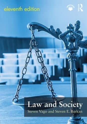 Law and Society [Paperback] Vago, Steven and Barkan, Steven E.