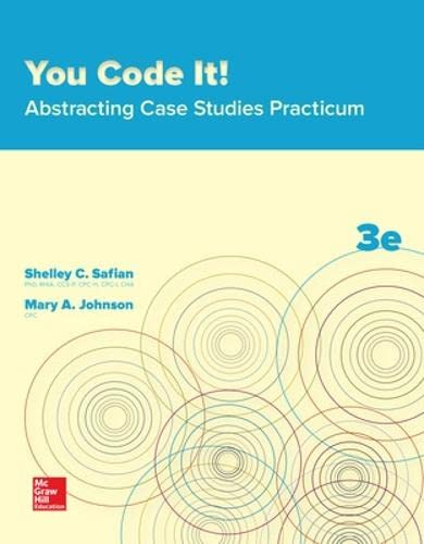 You Code It! Abstracting Case Studies Practicum [Paperback] Shelley C. Safian - Good
