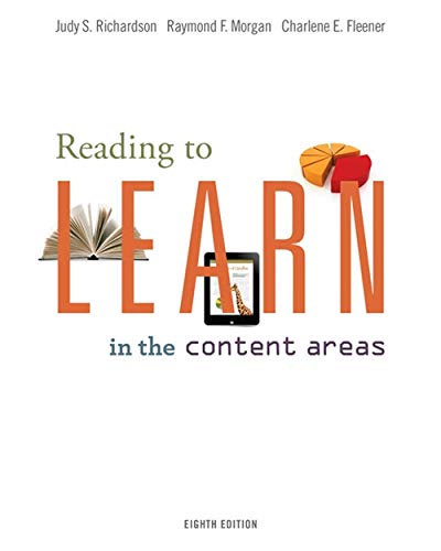 Reading to Learn in the Content Areas (What�s New in Education) Richardson, Judy S.; Morgan, Raymond F. and Fleener, Charlene - Good