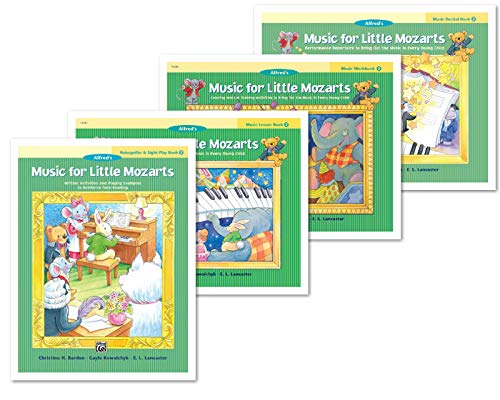 Music for Little Mozarts, Level 2: 4 Books Set (Lesson Book 2, Workbook 2, Recital Book 2, Notespeller & Sight-Play Book 2) [Paperback] Christine H. Barden; Gayle Kowalchyk and E. L. Lancaster