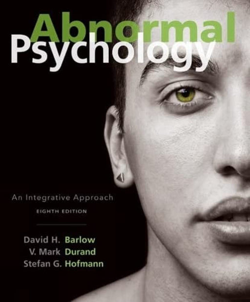 Abnormal Psychology: An Integrative Approach Barlow, David H.; Vincent Mark - Acceptable
