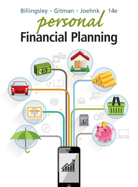 Personal Financial Planning Billingsley, Randy; Gitman, Lawrence J. and Joehnk, - Acceptable