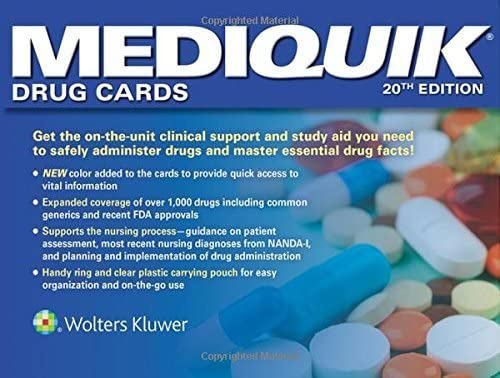 MediQuik Drug Cards [Hardcover] Vitale, Carla and LWW - Like New