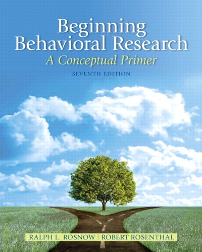 Beginning Behavioral Research: A Conceptual Primer (Mysearchlab) [Hardcover] - Like New