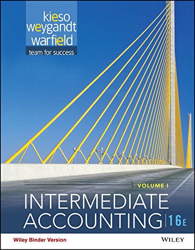 Intermediate Accounting, Volume 1 Kieso, Donald E.; Weygandt, Jerry J. and Warfield, Terry D. - Acceptable