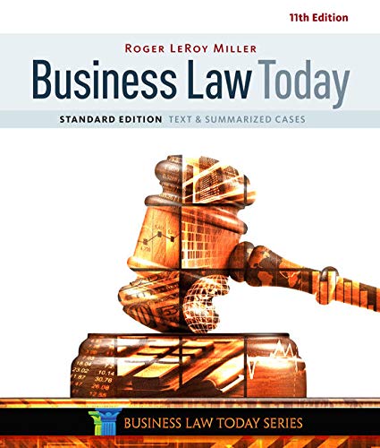 Business Law Today, Standard: Text & Summarized Cases - Very Good