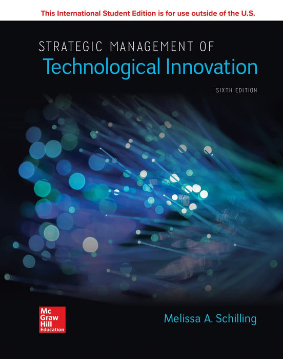 ISE Strategic Management of Technological Innovation Schilling,Melissa - Like New