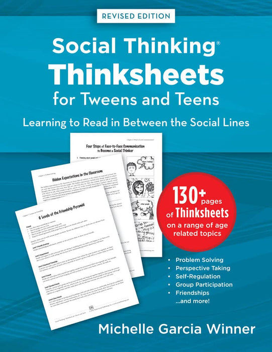 Social Thinking Worksheets for Tweens and Teens Learning to Read in-Between the Social Lines [Paperback] Michelle Garcia Winner - Very Good