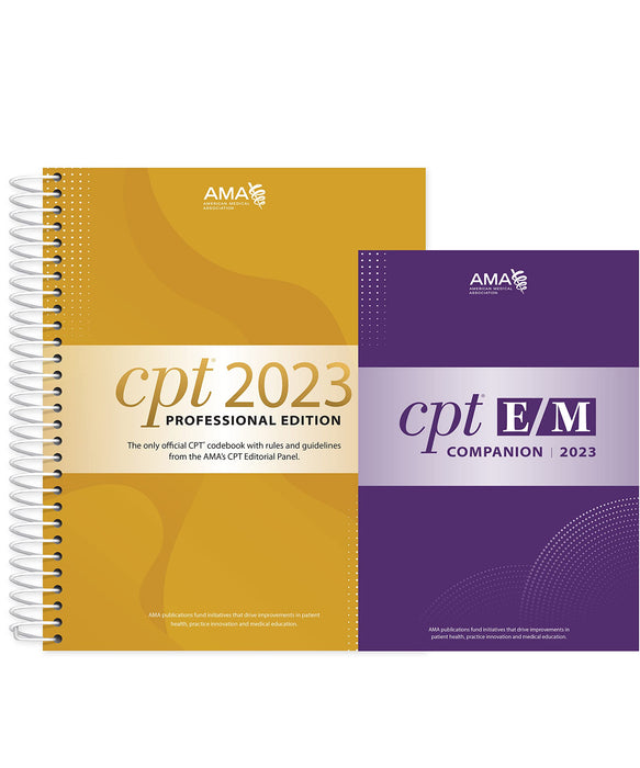 CPT Professional 2023 and E/M Companion 2023 Bundle - Very Good