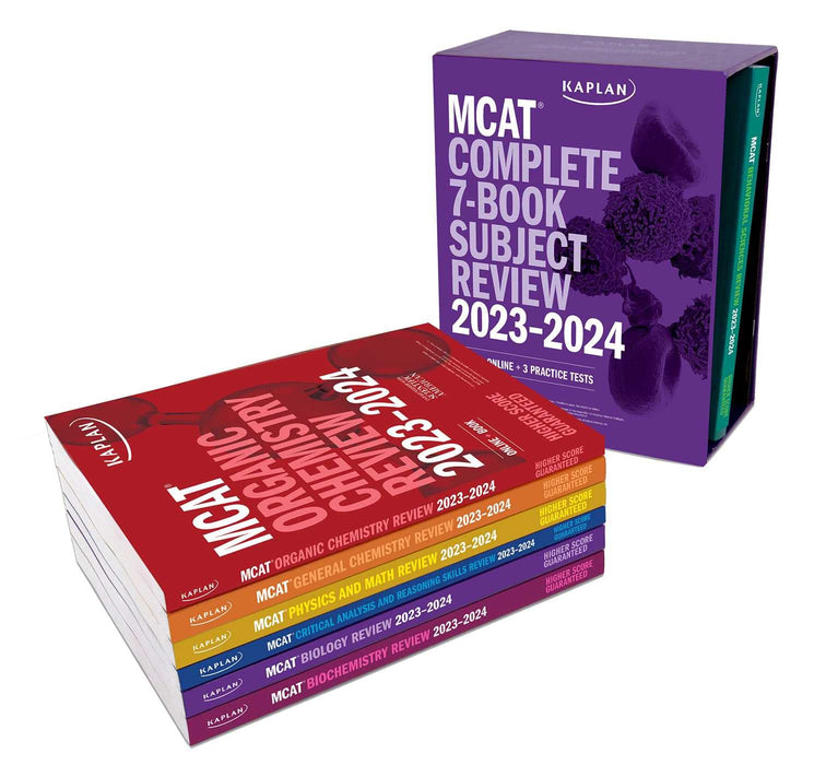MCAT Complete 7-Book Subject Review 2023-2024, Set Includes Books, Online Prep,