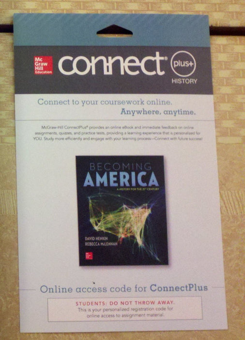 Connect 1-Semester Access Card for Becoming America [Printed Access Code]