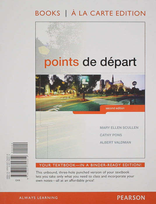Points de d�part, Books a la Carte Edition [Loose Leaf] Scullen, Mary Ellen;