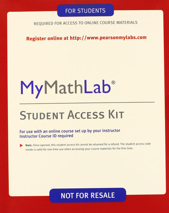 MyLab Math -- Valuepack Access Card