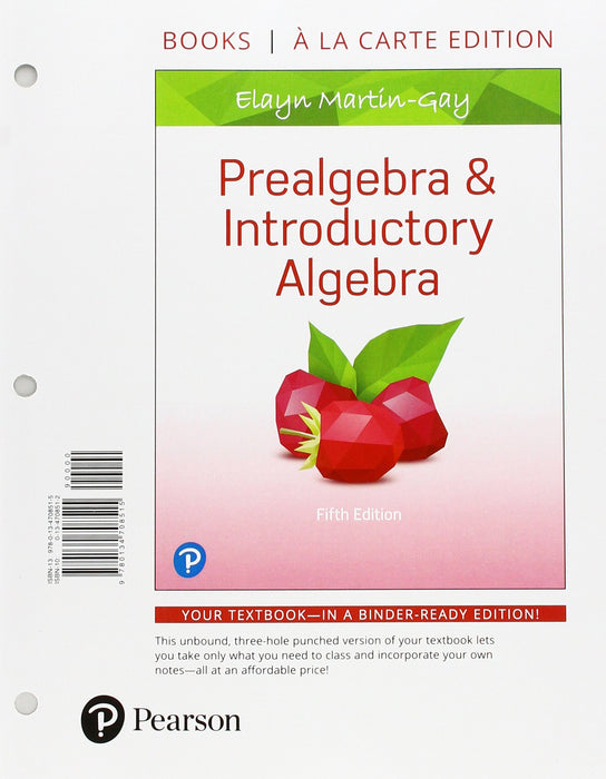 Prealgebra & Introductory Algebra - Like New