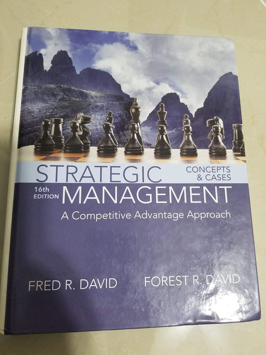 Strategic Management: A Competitive Advantage Approach, Concepts and Cases - Good