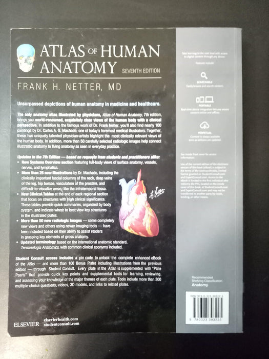 Atlas of Human Anatomy (Netter Basic Science) - Acceptable