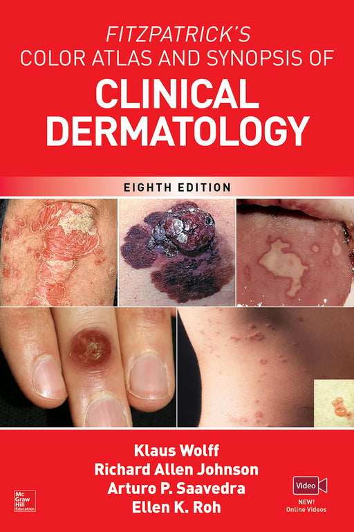 Fitzpatrick's Color Atlas AND SYNOPSIS OF CLINICAL DERMATOLOGY, 8th Ed - Like New