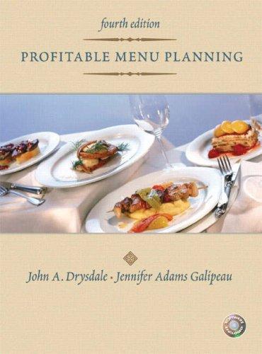 Profitable Menu Planning (4th Edition), Hardcover, 4 Edition by Drysdale, John A.