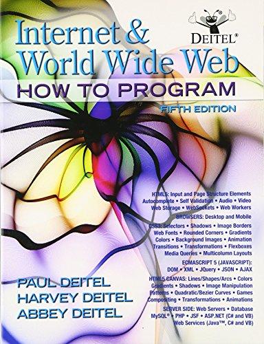 Internet and World Wide Web How To Program (5th Edition), Paperback, 5 Edition by Deitel & Associates, (Harvey & Paul)