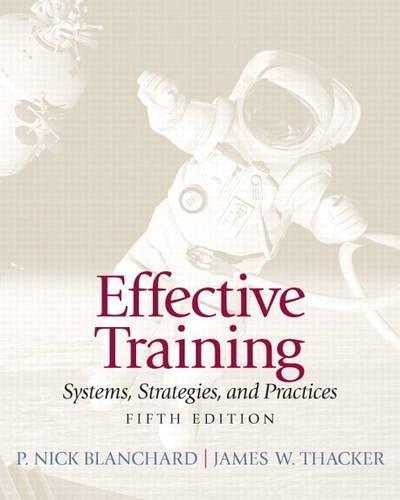 Effective Training (5th Edition), Paperback, 5 Edition by Blanchard, P. Nick