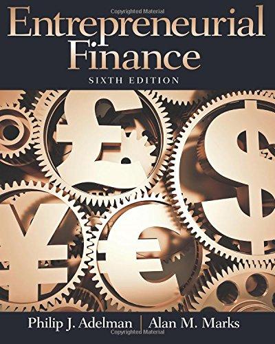 Entrepreneurial Finance (6th Edition), Paperback, 6 Edition by Adelman, Philip J.