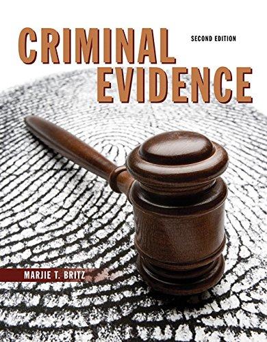 Criminal Evidence (2nd Edition), Paperback, 2 Edition by Britz, Marjie T.