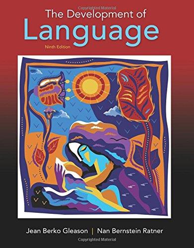 The Development of Language (9th Edition), Paperback, 9 Edition by Gleason, Jean Berko