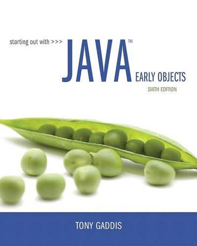 Starting Out with Java: Early Objects (6th Edition), Paperback, 6 Edition by Gaddis, Tony