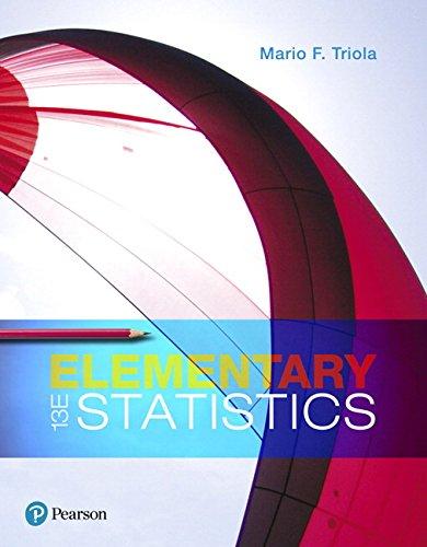 Elementary Statistics (13th Edition), Hardcover, 13 Edition by Triola, Mario F.