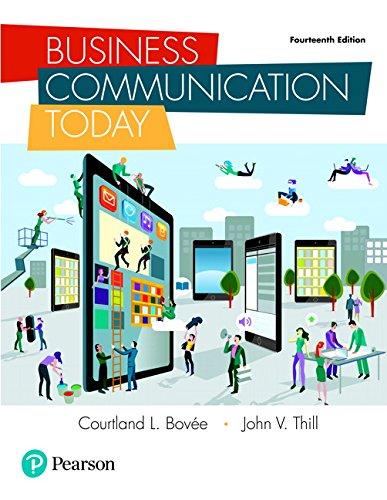 Business Communication Today (14th Edition), Hardcover, 14 Edition by Bovee, Courtland L.
