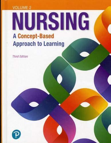 Nursing: A Concept-Based Approach to Learning, Volume II (3rd Edition), Hardcover, 3 Edition by Pearson Education