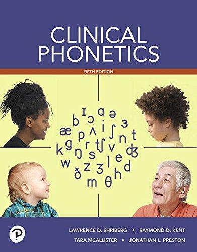 Clinical Phonetics (5th Edition), Paperback, 5 Edition by Shriberg, Lawrence D.