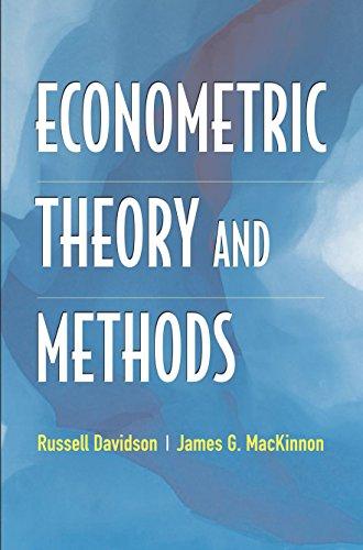 Econometric Theory and Methods, Hardcover by Davidson, Russell