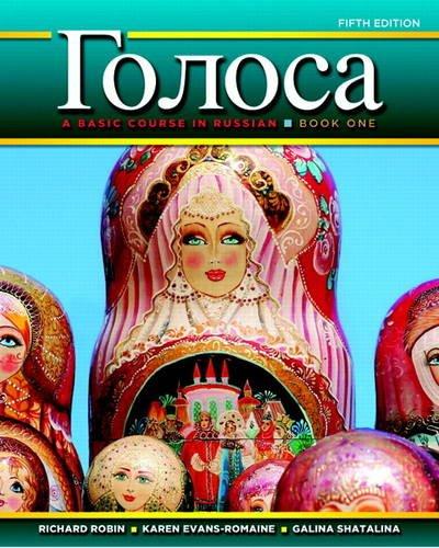 Golosa: A Basic Course in Russian, Book One (5th Edition), Hardcover, 5 Edition by Robin, Richard M.