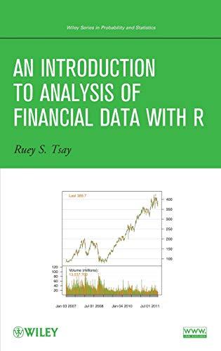 An Introduction to Analysis of Financial Data with R, Hardcover, 1 Edition by Tsay, Ruey S.