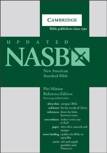 NASB Pitt Minion Reference Bible, Brown Goatskin Leather, Red-letter Text, NS446XR Brown Goatskin Leather, Leather Bound, Boxed Leather Edition by Baker Publishing Group