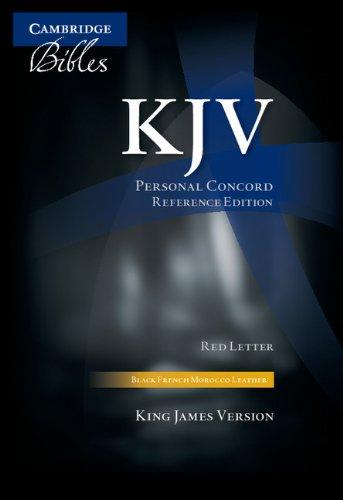 KJV Personal Concord Reference  Bible, Black French Morocco Leather, Red-letter Text, KJ463:XR, Leather Bound, Lea Edition by Baker Publishing Group