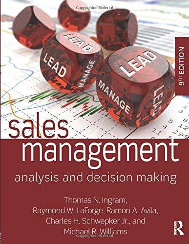 Sales Management: Analysis and Decision Making, Paperback, 9 Edition by Ingram, Thomas N.