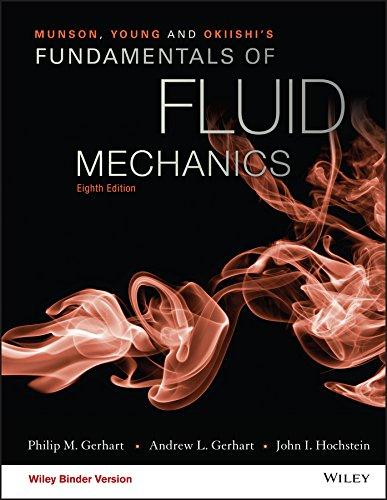Munson, Young and Okiishi's Fundamentals of Fluid Mechanics, Ring-bound, 8 Edition by Gerhart, Philip M.