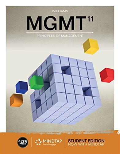 MGMT (with MindTap Printed Access Card) (New, Engaging Titles from 4LTR Press), Paperback, 11 Edition by Williams, Chuck