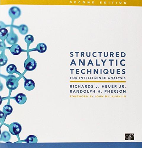 Structured Analytic Techniques for Intelligence Analysis;, Spiral-bound, 2 Edition by Heuer, Richards J.
