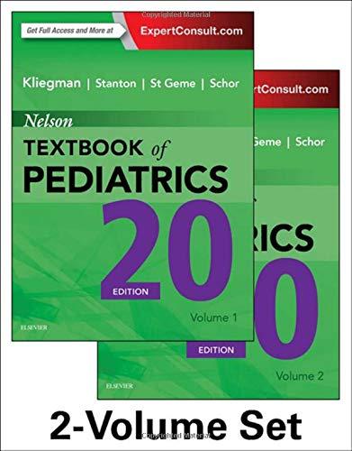 Nelson Textbook of Pediatrics, 2-Volume Set, Hardcover, 20 Edition by Kliegman MD, Robert M.