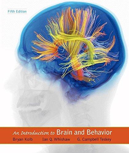 An Introduction to Brain and Behavior, Hardcover, Fifth Edition by Kolb, Bryan