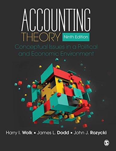 Accounting Theory: Conceptual Issues in a Political and Economic Environment, Hardcover, 9 Edition by Wolk, Harry I.