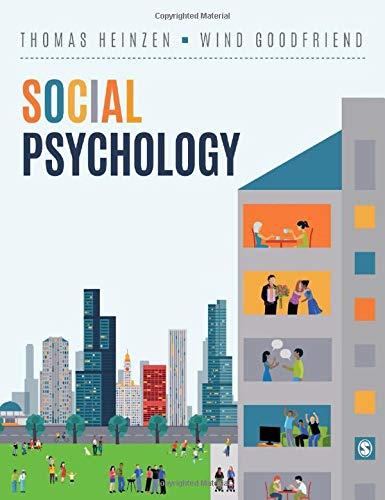 Social Psychology, Hardcover, 1 Edition by Heinzen, Thomas E.