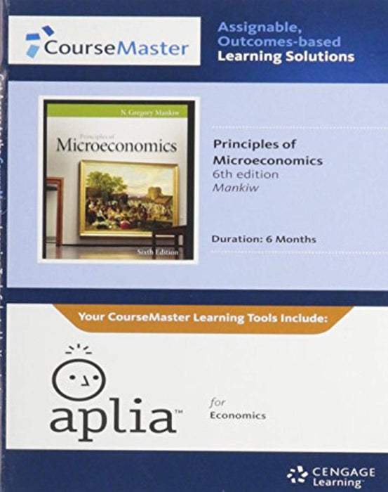 Aplia Printed Access Card for Mankiw's Principles of Microeconomics, Printed Access Code, 6 Edition by Mankiw, N. Gregory