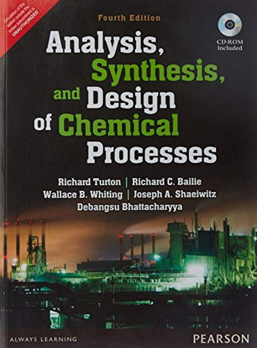 Analysis Synthesis and Design of Chemica, Paperback, 4th Edition by Turton (Used)
